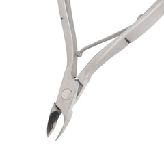HNSQ-E122 Square Head Cuticle Nipper, Jaw 14, Single Spring, Polish Grey, Stainless Steel 420