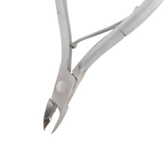 HNSQ-E123 Square Head Cuticle Nipper, Jaw 16, Single Spring, Matt Grey, Stainless Steel 420