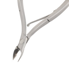 HNRD-E130 Round Head Cuticle Nipper, Jaw 14, Single Spring, Polish Grey, Stainless Steel 420