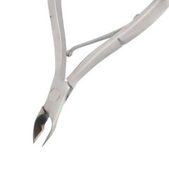HNRD-E132 Round Head Cuticle Nipper, Jaw 16, Single Spring, (Polish Grey) Stainless Steel 420