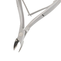 HNSS-E140 Semi-Square Head , (Polish Grey), Jaw 14 , Double Spring Cuticle Nipper Stainless Steel 420