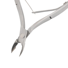 HNSS-E143 Semi-Square Head , (Polish Grey), Jaw 16 , Double Spring Cuticle Nipper Stainless Steel 420