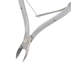 HNRD-E145 Round Head , (Matt Grey), Jaw 14 , Double Spring Cuticle Nipper Stainless Steel 420