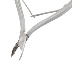 HNRD-E146 Round Head , (Polish Grey), Jaw 14 , Double Spring Cuticle Nipper Stainless Steel 420
