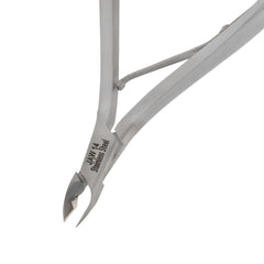 HNSS-F155 Semi-Square Head Cuticle Nipper, Jaw 14, Single Spring, Matt Grey, Stainless Steel 420