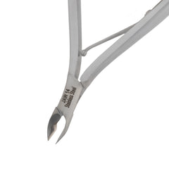 HNRD-F159  Round Head Cuticle Nipper, Jaw 14, Single Spring, Matt Grey, Stainless Steel 420