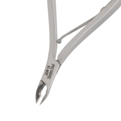 HNRD-F160 Round Head Cuticle Nipper, Jaw 14, Single Spring, Polish Grey, Stainless Steel 420