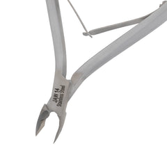 HNSQ-F163 Square Head , (Matt Grey), Jaw 14 , Double Spring Cuticle Nipper Stainless Steel 420