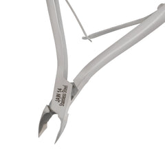 HNSQ-F164 Square Head , (Polish Grey), Jaw 14 , Double Spring Cuticle Nipper Stainless Steel 420