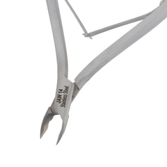 HNSS-F169 Semi-Square Head , (Matt Grey), Jaw 14 , Double Spring Cuticle Nipper Stainless Steel 420