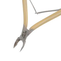 HNSS-F171 Semi-Square Head , (Half Gold), Jaw 14 , Double Spring Cuticle Nipper Stainless Steel 420
