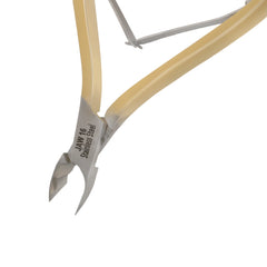 HNSS-F174 Semi-Square Head , (Half Gold), Jaw 16 , Double Spring Cuticle Nipper Stainless Steel 420