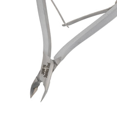 HNRD-F178 Round Head , (Matt Grey), Jaw 16 , Double Spring Cuticle Nipper Stainless Steel 420