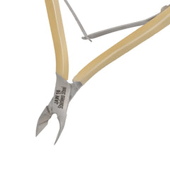 HNRD-F180 Round Head , (Half Gold), Jaw 16 , Double Spring Cuticle Nipper Stainless Steel 420