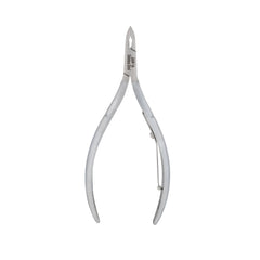 HNSS-E125 Semi-Square Head Cuticle Nipper, Jaw 14, Single Spring, Matt Grey, Stainless Steel 420