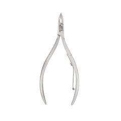 HNSS-E128 Semi-Square Head Cuticle Nipper, Jaw 16, Single Spring, Polish Grey, Stainless Steel 420