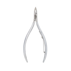 HNRD-E129 Round Head Cuticle Nipper, Jaw 14, Single Spring, Matt Grey, Stainless Steel 420