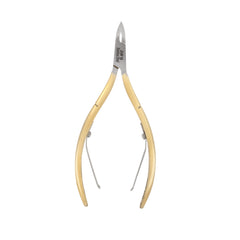 HNSQ-E138 Square Head , (Half Gold), Jaw 16 , Double Spring Cuticle Nipper Stainless Steel 420