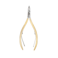 HNSS-E141 Semi-Square Head , (Half Gold), Jaw 14 , Double Spring Cuticle Nipper Stainless Steel 420