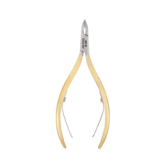 HNSS-E144 Semi-Square Head , (Half Gold), Jaw 16 , Double Spring Cuticle Nipper Stainless Steel 420