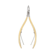 HNRD-E147 Round Head , (Half Gold), Jaw 14 , Double Spring Cuticle Nipper Stainless Steel 420