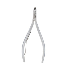 HNSS-F155 Semi-Square Head Cuticle Nipper, Jaw 14, Single Spring, Matt Grey, Stainless Steel 420