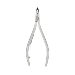 HNSS-F156 Semi-Square Head Cuticle Nipper, Jaw 14, Single Spring, Polish Grey, Stainless Steel 420