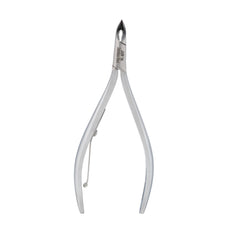 HNRD-F159  Round Head Cuticle Nipper, Jaw 14, Single Spring, Matt Grey, Stainless Steel 420
