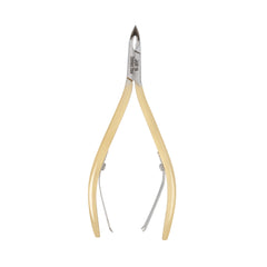 HNRD-F177 Round Head , (Half Gold), Jaw 14 , Double Spring Cuticle Nipper Stainless Steel 420