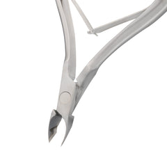 HNSQ-C074 Square Head , (Polish Grey), Jaw 14, Double Spring Cuticle Nipper Stainless Steel 420
