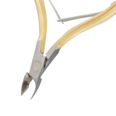 HNSQ-C078 Square Head , (Half Gold), Jaw 16, Double Spring Cuticle Nipper Stainless Steel 420