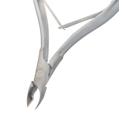 HNSS-C079 Semi-Square Head , (Matt Grey), Jaw 14, Double Spring Cuticle Nipper Stainless Steel 420