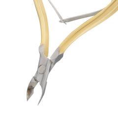 HNRD-C087 Round Head , (Half Gold), Jaw 14, Double Spring Cuticle Nipper Stainless Steel 420