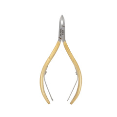 HNSQ-D105 Square Head , (Half Gold), Jaw 14 , Double Spring Cuticle Nipper Stainless Steel 420