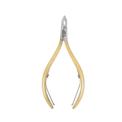 HNRD-D117 Round Head , (Half Gold), Jaw 14 , Double Spring Cuticle Nipper Stainless Steel 420