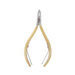 HNRD-D120 Round Head , (Half Gold), Jaw 16 , Double Spring Cuticle Nipper Stainless Steel 420