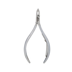 HNSS-D095 Semi-Square Head Cuticle Nipper, Jaw 14, Single Spring, Matt Grey, Stainless Steel 420