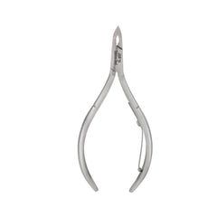 HNSS-D096 Semi-Square Head Cuticle Nipper, Jaw 14, Single Spring, Polish Grey, Stainless Steel 420