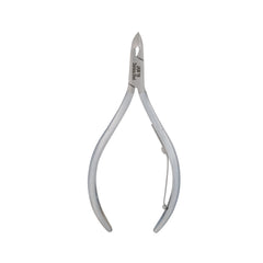 HNSS-D097 Semi-Square Head Cuticle Nipper, Jaw 16, Single Spring, Matt Grey, Stainless Steel 420
