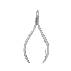 HNRD-D099 Round Head Cuticle Nipper, Jaw 14, Single Spring, Matt Grey, Stainless Steel 420