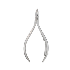 HNRD-D100 Round Head Cuticle Nipper, Jaw 14, Single Spring, Polish Grey, Stainless Steel 420