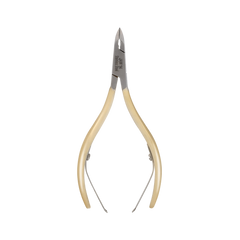 HNSQ-C075 Square Head , (Half Gold), Jaw 14, Double Spring Cuticle Nipper Stainless Steel 420