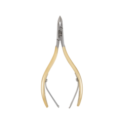 HNSS-C084 Semi-Square Head , (Half Gold), Jaw 16, Double Spring Cuticle Nipper Stainless Steel 420